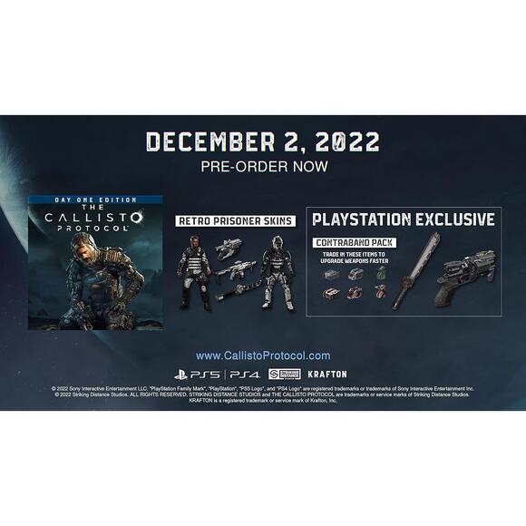 NWT Krafton The Callisto Protocol Day One Edition - Compatible with PlayStation4 - Picture 2 of 8